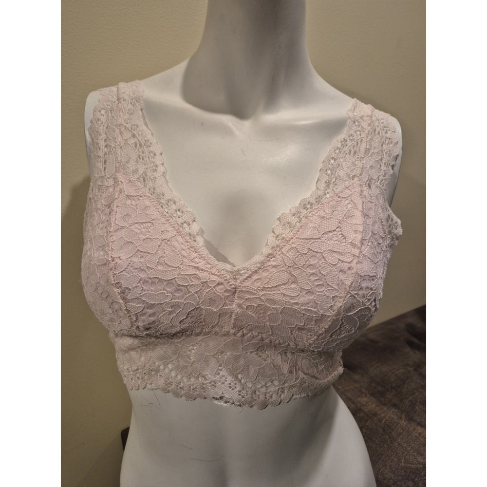 Marilyn Monroe Lace Bralette in Pale Pink
